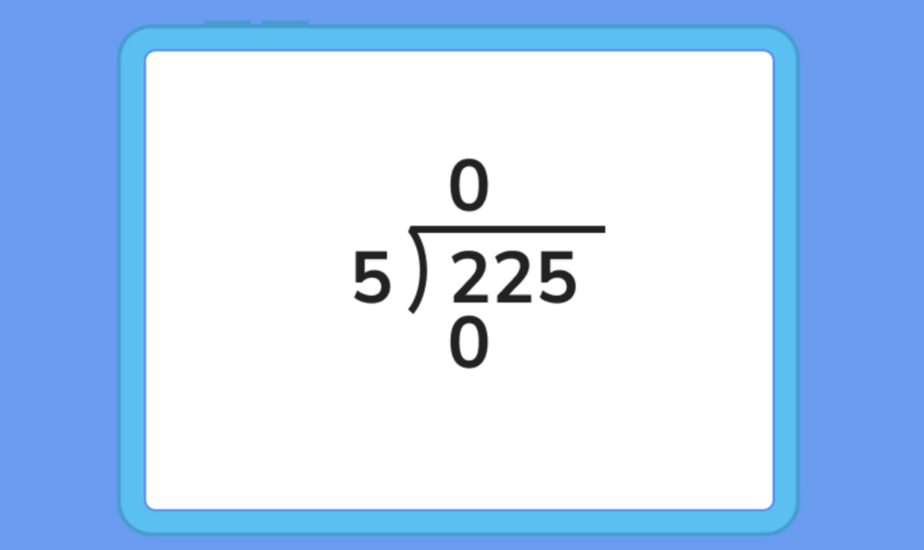 long division example